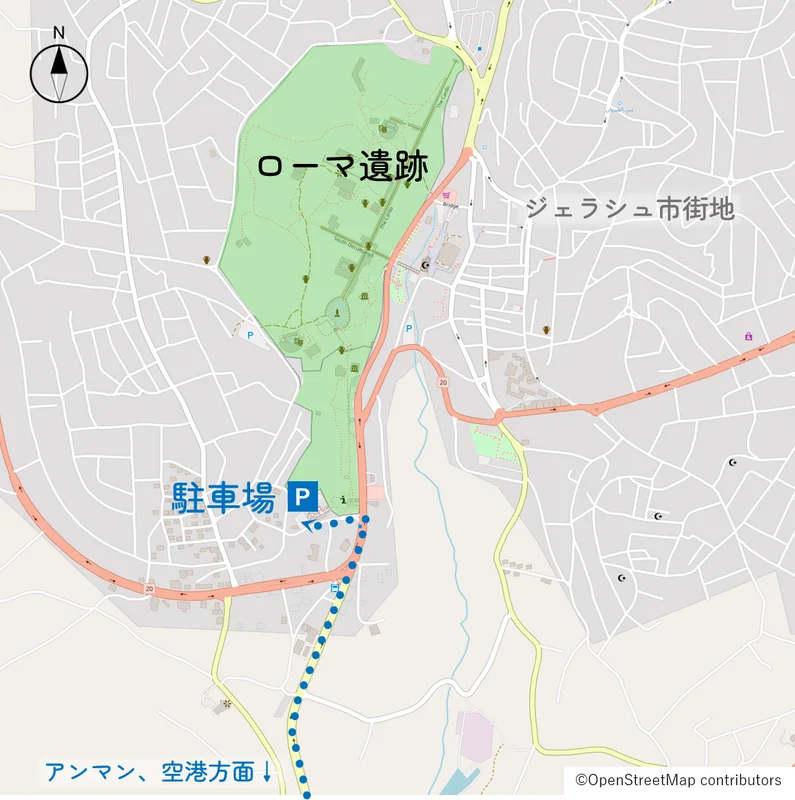 駐車場の場所