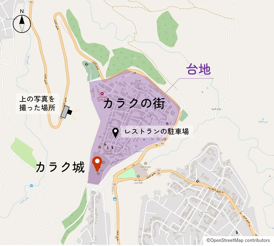 カラクの地図