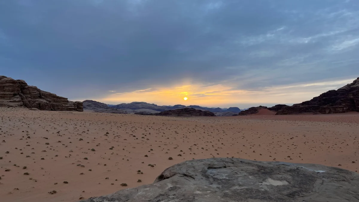 ワディ・ラムの夕日