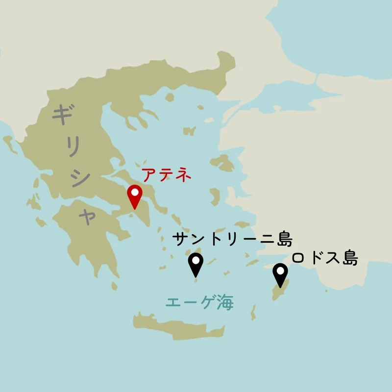 ギリシャの地図
