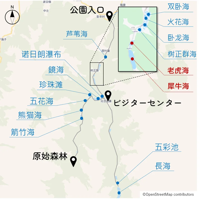 犀牛海の位置図