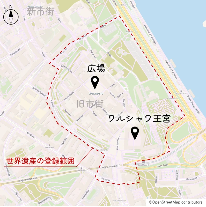 旧市街の地図