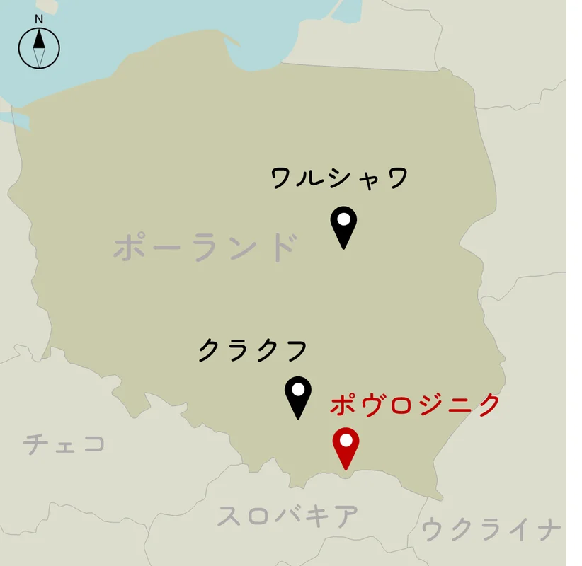 ポヴロジニクの位置図