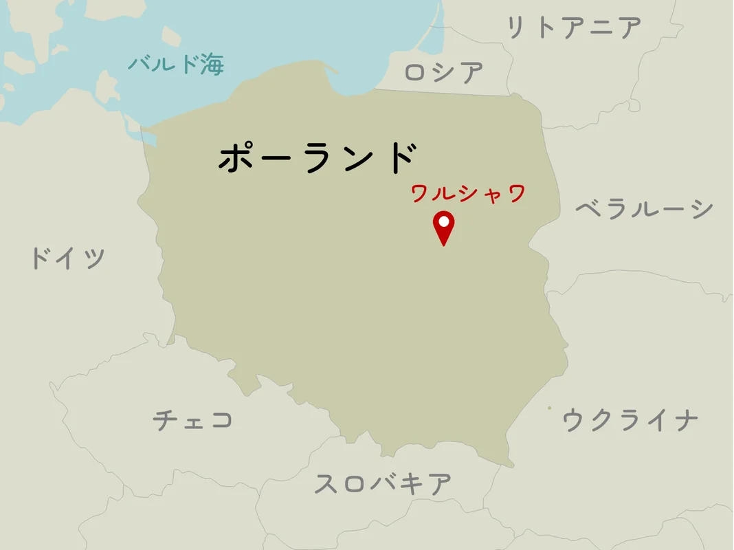 ポーランドの周辺地図