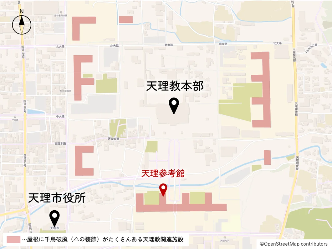 天理教本部周辺図