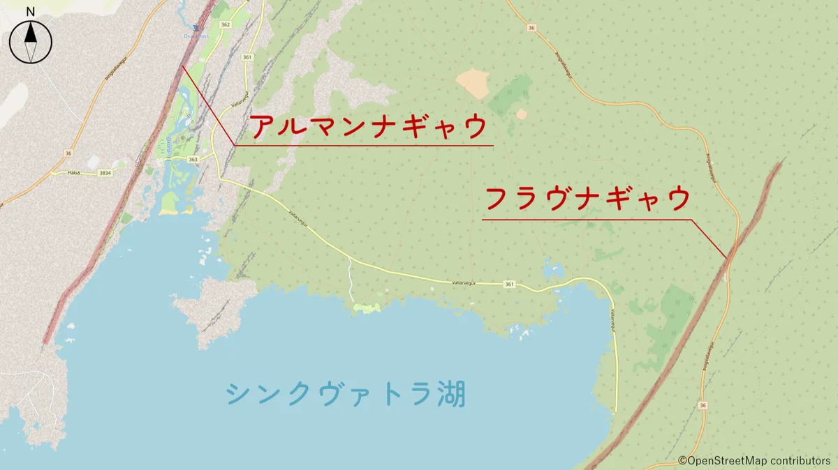 シンクヴェトリルの平面図