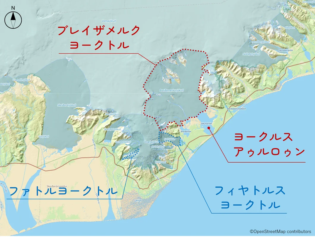ヨークルスアゥルロゥンの位置図