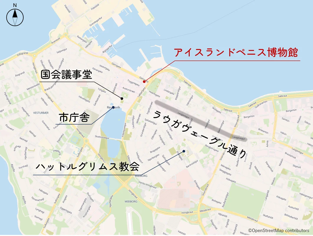 博物館の位置図