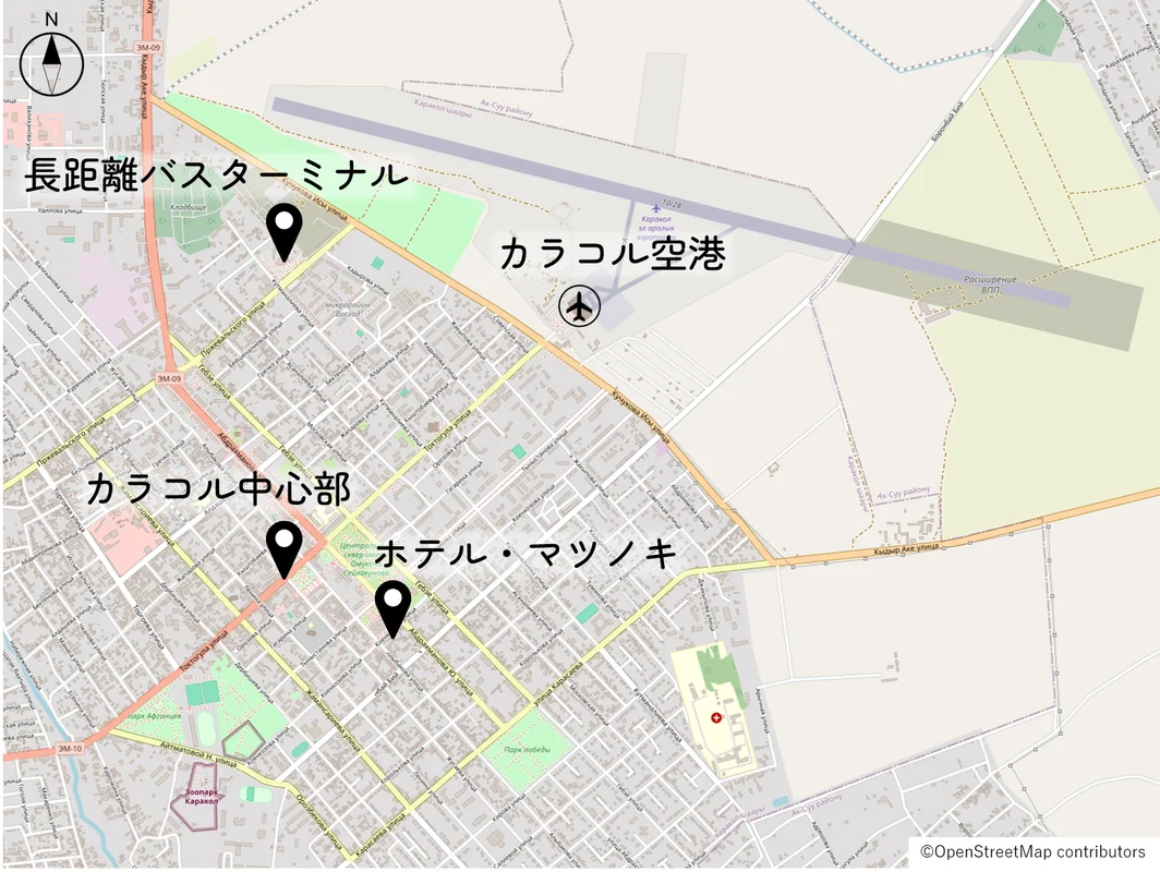 カラコルの地図