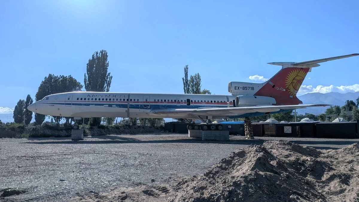 バルイクチにあったエア・キルギスタンの機体