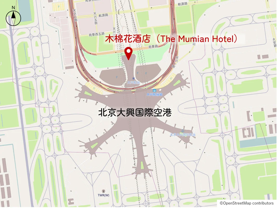 ホテルの位置図