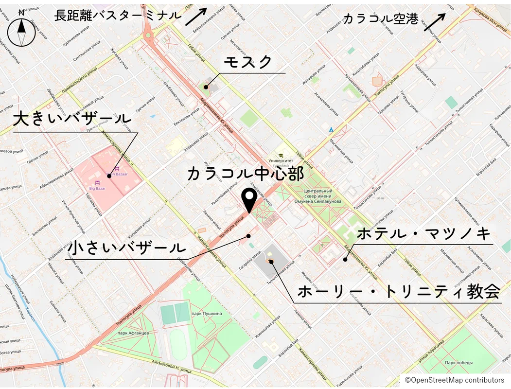 カラコルの地図