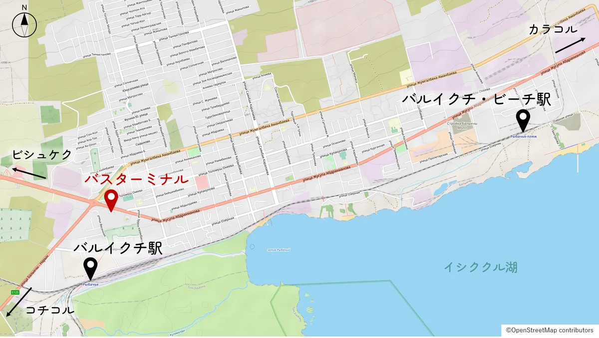 バルイクチの地図