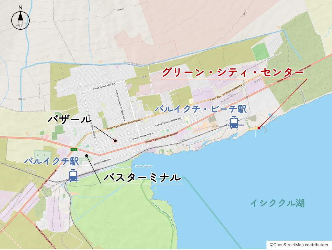 グリーン・シティ・センターの位置図