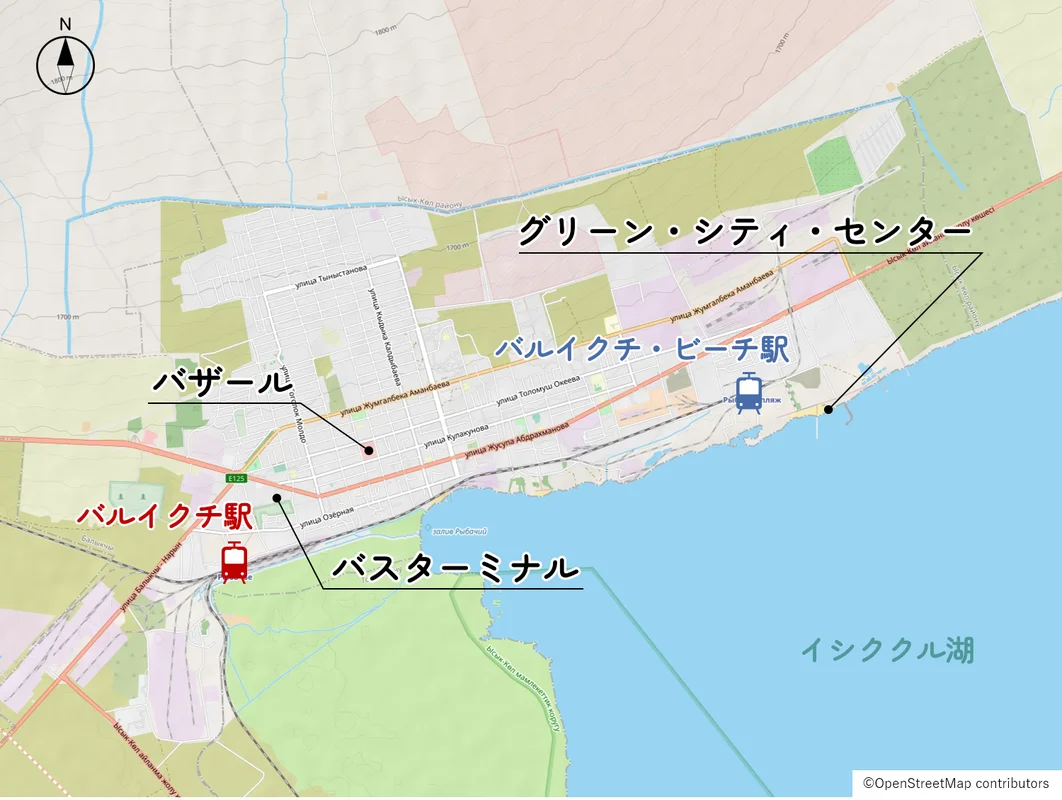バルイクチ駅の位置図