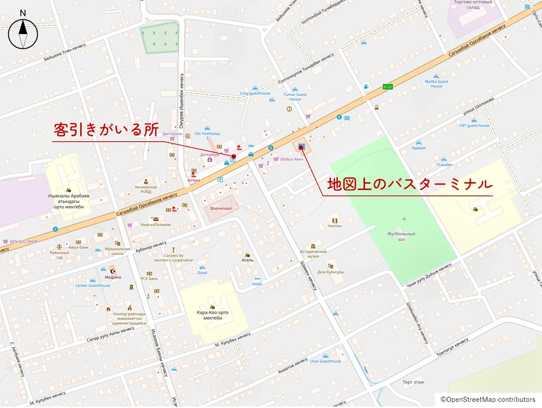 コチコルの地図