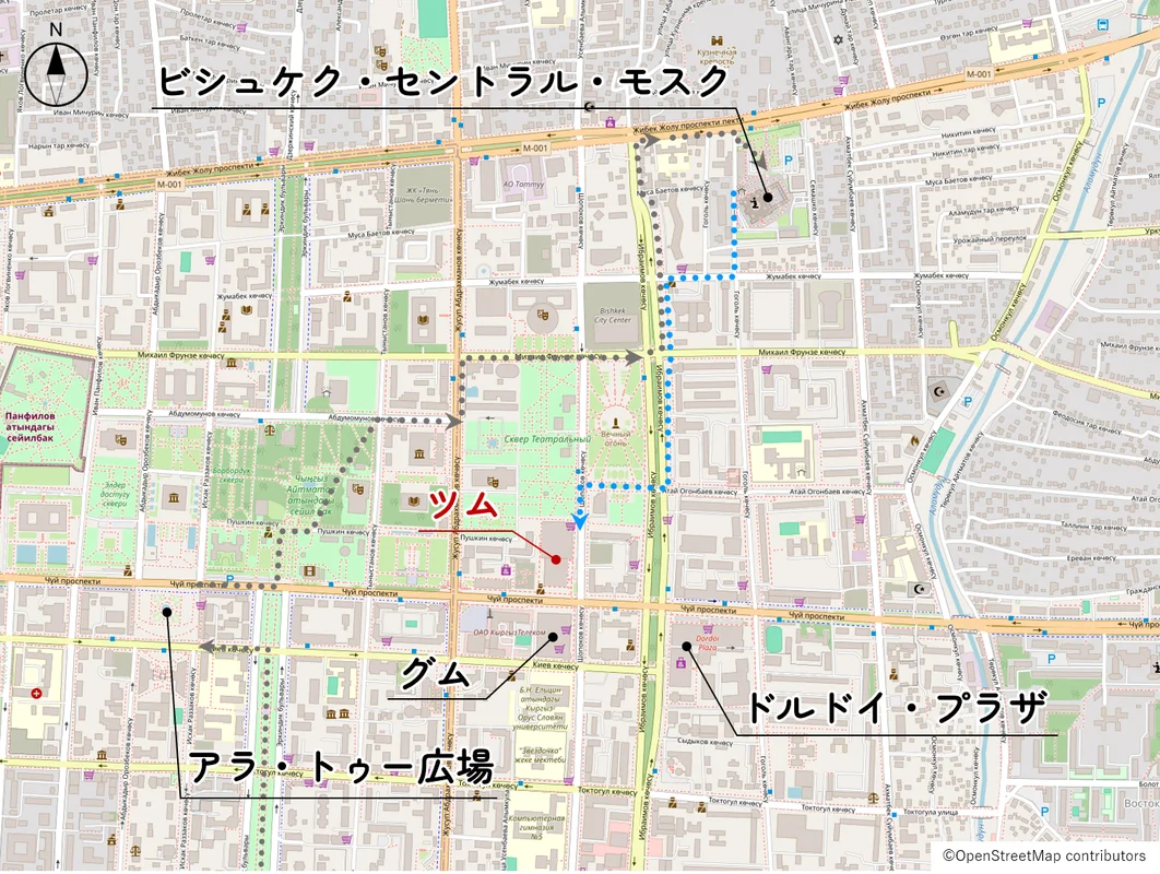 ツムの位置図