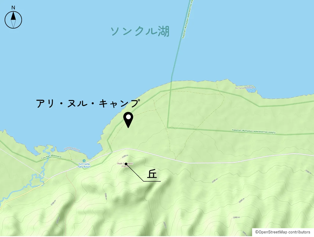 丘の位置図