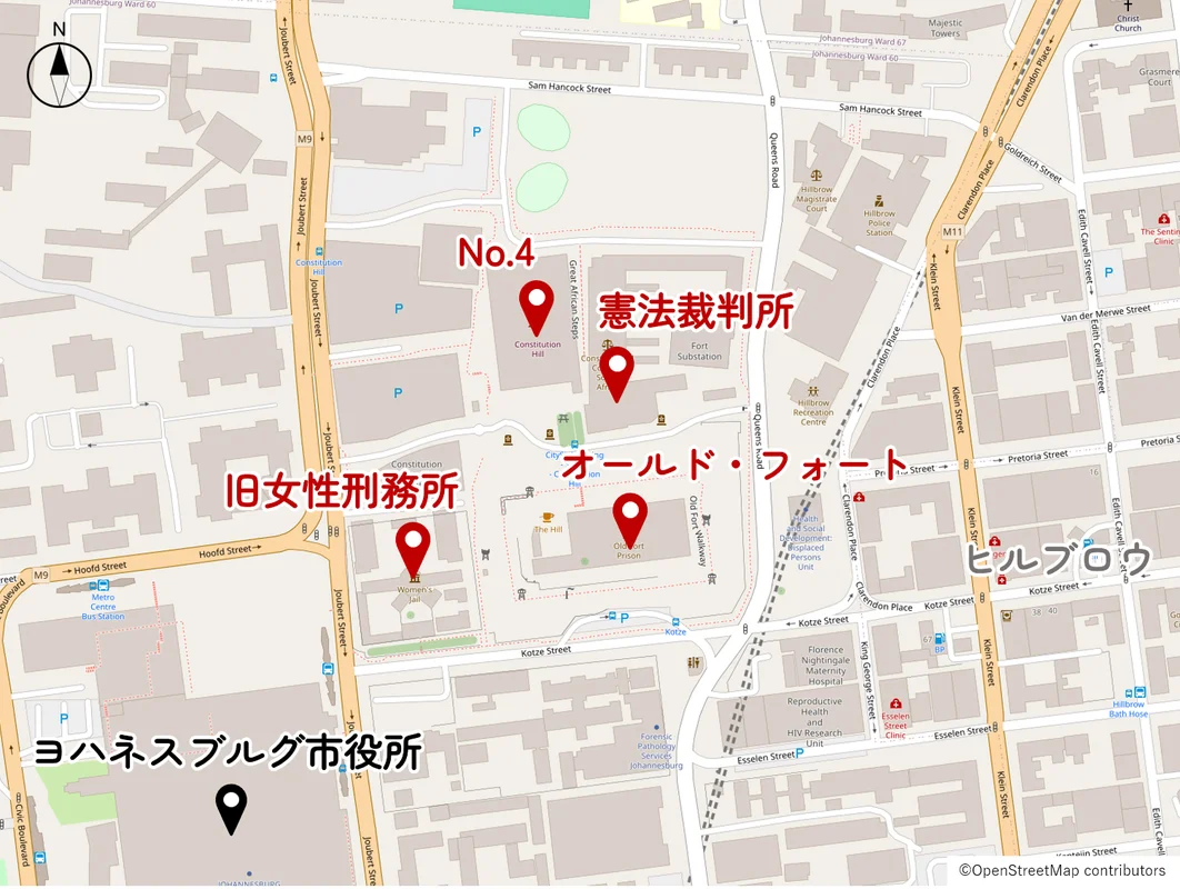 コンスティチューション・ヒルの地図